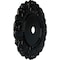 Ekena Millwork Angel Ceiling Medallion (Fits Canopies up to 15 3/4"), 32 1/4"OD x 3 5/8"ID x 1 1/8"P, Black Pearl CM32ANBPS - alternate 2